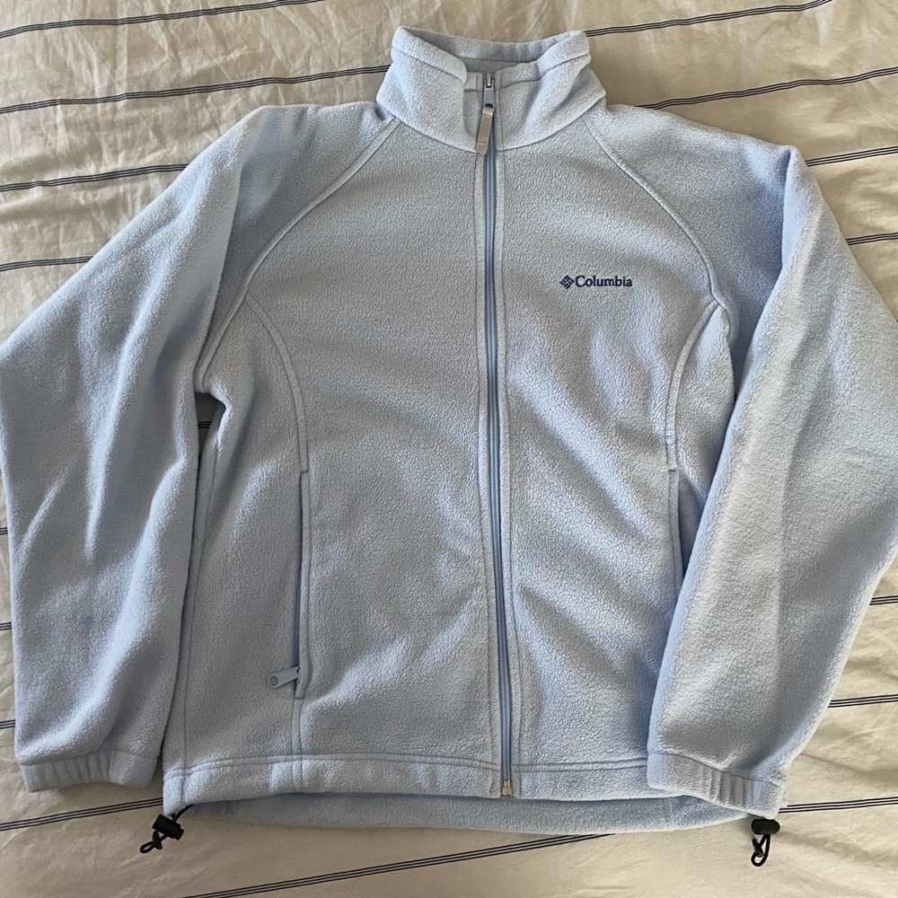 Beautiful Light Blue Fleece jacket zip up